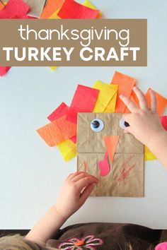 This is the perfect turkey craft to make and take from Thanksgiving parties. Thanksgiving Crafts And Activities, Thanksgiving Kids Crafts, Minnie Mouse Pumpkin, Energy Kids, Thanksgiving Games For Kids, Thanksgiving Turkey Craft, Easy Thanksgiving Crafts, No Carve Pumpkin Decorating, Thanksgiving Activities For Kids