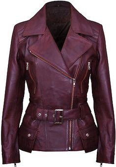 Top Rated Ladies Brown Long Feminine Genuine Leather Retro Vintage Biker Jacket, Women's Summer Clothing Vintage Biker Jacket, Leather Store, Vintage Biker, Real Leather Jacket, Trench Jacket, Biker Style, Leather Zipper