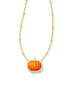 Celebrate the season in style with the Pumpkin Gold Short Pendant Necklace in Orange Mother-of-Pearl. A charming take on the classic pendant style, you’ll wear this seasonal necklace for every fall festivity, from pumpkin carving to trick-or-treating. Metal 14k Yellow Gold Over Brass Material Orange Mother Of Pearl Closure Lobster Clasp W/ Single Adjustable Slider Bead Size 19" Chain, 0.6"L X 0.55"W PendantDue to the one-of-a-kind nature of the medium, exact colors and patterns may vary slightly Short Pendant Necklace, Pumpkin Necklace, Preppy Jewelry, Boo Basket, Bar Jewelry, Kendra Scott Necklace, Gold Shorts, Demi Fine Jewelry, Initial Jewelry