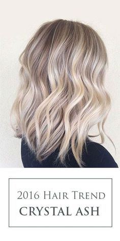 The key to Crystal Ash Blonde hair color trend is to create a perfect blend of b... Sand Hair, Bob Lung, Casual Curls, Trendy We Fryzurach, Long Bobs, Color Rubio, Human Hair Color, Long Bob Haircuts, Ash Blonde Hair