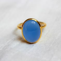 Blue Chalcedony Ring, 925 Sterling Silver Ring, Gold Plated Ring, Everyday Ring, Handmade Ring, Stackable Ring, Proposal Ring, Oval Ring - Etsy Dark Blue Ring, Blue Chalcedony Ring, Aqua Chalcedony Ring, Ring Everyday, Chalcedony Ring, Everyday Ring, Aqua Chalcedony, Oval Ring, Jewelry Lookbook