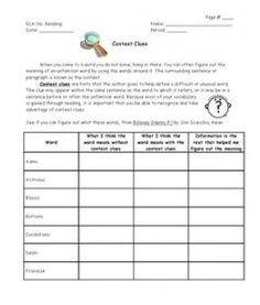 a worksheet for reading and writing about the key to success in children's literature