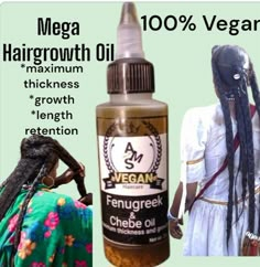 Please see "shop announcements" for our policy Our Infused Fenugreek & Chebe Hair oil is a true powerhouse! Made with two of the most potent natural hair growth ingredients in the world 100% Authentic Chebe & Fenugreek, these two ingredients combined will help achieve maximum hair growth.  Simply apply directly to your hair strands and comb through atleast 3 times week to see results.    *Chebe powder is an ancient hair regimen Chadian🇷🇴 Women of Chad, Africa use to grow ankle length hair.   *Fenugreek seeds are earth's buried treasure for hair. Fenugreek is a rich source of essential nutrients for hair growth. Fenugreek also helps to prevent and reduce hair fall, damage,  dandruff, baldness, and thinning. While also providing moisture to restore luster and body.                        F African Hair Growth Secrets, Ankle Length Hair, Chad Africa, Hair Growth Ingredients, Oils For Natural Hair, Fast Hair Growth Oil, Fenugreek Oil, Black Hair Tips, Chebe Powder