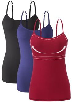 PRICES MAY VARY. ★Adjustable Spaghetti Strap Tank Tops Material:Women camisoles shelf bra were made of 95% cotton and 5% spandex.The cami tank with built in bra which have high quality soft cotton blend and adjustable shoulder strap,plus size cami take you more comfort and convenience. ★ Shelf Bra Tank Tops Applicable: Orrpally Cotton shelf bra camisole is a wardrobe must-have, this solid color tank is perfect to layer with your favorite top to enhance your personal temperament, or to wear by it Camisole With Removable Bra Pads And Wide Straps, Sleeveless Camisole With Removable Bra Pads, Stretch Camisole With Removable Bra Pads, Casual Camisole With Medium Bust Support And Spaghetti Straps, Casual Camisole With Spaghetti Straps And Medium Bust Support, Stretch Camisole With Removable Bra Pads And Wide Straps, Solid Cami Top With Removable Bra Pads, Stretch Tops With Spaghetti Straps And Medium Bust Support, Camisole With Medium Bust Support And Spaghetti Straps