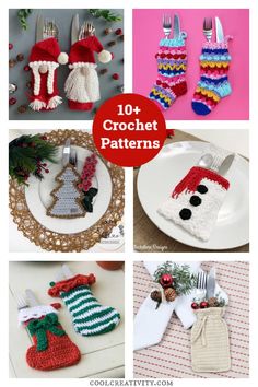 crochet patterns for christmas stockings, mittens and stocking holders