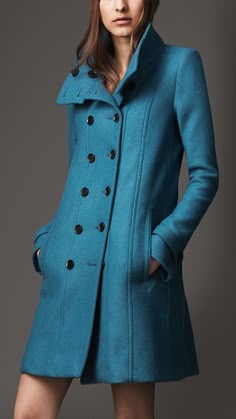 Wool A-Line Coat | Burberry Mode Mantel, Winter Typ, Leighton Meester, Burberry London, Fashion Mode, Coat Fashion, Long Coat