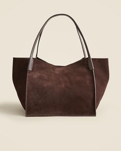 Dress Like A Lady, Suede Tote Bag, Fashion Week Trends, Suede Tote, Work Tote, Fall Capsule Wardrobe, Jcrew Women, Boot Bag, Fall Shopping