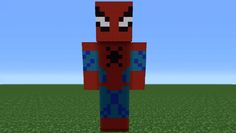 an image of a spider man in minecraft