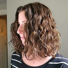 Natural Wave Perm for Shoulder Length Hair Body Perm, Curly Pixie, Natural Waves, Shoulder Length Hair, Shoulder Length