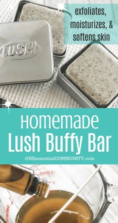 Lush Buffy Bar, Red Bumps On Arms, Bumps On Arms, Best Lush Products, Lush Diy, Diy Lush, Face Scrubs, Salve Recipes