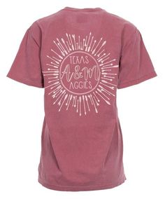 Texas A M Bullseye Arrow Design T Shirt Brick | Aggieland Outfitters Cheer Shirts, An Arrow, College T Shirts, Spirit Shirts, Texas A&m, Arrow Design, The Text, Couple T-shirt