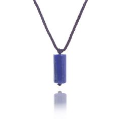 PRICES MAY VARY. *Lapis Lazuli* has been well known as one of the olderest spiritual stones in the world since anicent times. It has been popular even back in Ancient Egypt. It is said that Lapis has special energy thus been used for amulets. Cylinder Pendant size: about 7*19mm. *Adjustable cord* The cord is adjustable in maximum length of 24", which is easy for us to put on and off everyday. Packed in a velvet pouch. As it is a beautiful and rare design necklace, it is a perfect gift for your l Cord Jewelry, Nature Necklace, Ring Shapes, Stone Pendant Necklace, Velvet Pouch, Amulets, Stone Carving, Ancient Egypt, Stone Pendants