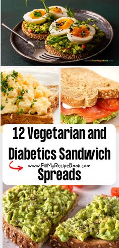 12 Vegetarian and Diabetics Sandwich Spreads Recipes. Homemade healthy spread and fillers for bread or toast ideas lunch or breakfasts. Cheap Healthy Sandwiches, Artisan Bread Sandwich Ideas, Vegetarian Sandwich Spreads, Sandwich Spreads Recipes, Bread Alternatives For Sandwiches, Toasted Sandwich Ideas, Diet Sandwich Recipes, Sandwich Spreads