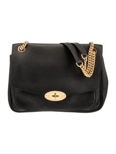 Mulberry Shoulder BagBlack LeatherGold-Tone HardwareChain-Link Handles & Chain-Link Shoulder StrapChain-Link Accents & Single Exterior PocketSuede Lining & Dual Interior PocketsTurn-Lock Closure at FrontUnfortunately, due to restrictions, this item may not be eligible for shipping in all areas. Chain Link, Leather Shoulder Bag, Women Handbags, Handles, Exterior, Shoulder Bag, Handbags, Chain, Leather