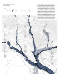 a map showing the location of several rivers