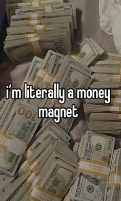 Manifesting money Stacks Of Money, Money Vision Board, Manifesting Vision Board, Dream Vision Board, Vision Board Affirmations, Luck Quotes, Money Magnet, Good Luck Quotes, Vision Board Manifestation