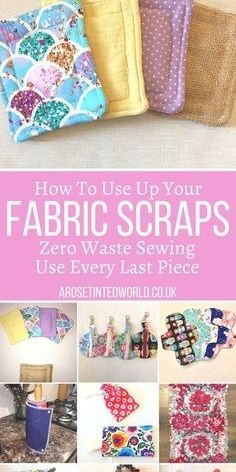 how to use up your fabric scraps zero waste sewing book by elizabeth worlock