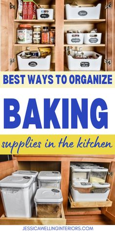 the best ways to organize baking supplies in the kitchen