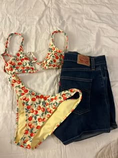 Cool Bikinis Aesthetic, Summer Outfits Aesthetic Bikinis, Swimsuit Inspo Aesthetic, Cherry Swimsuit Bikinis, Italian Bathing Suits, Mamma Mia Vibe Outfits, Mamma Mia Bathing Suit, Italy Core Outfits, Mamma Mia Core Outfits