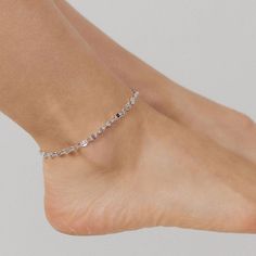 Our Italian-made Specchio Mirror Chain Anklet is a fun, flirty, and fashionable addition to your anklet collection! The Double Strand Specchio Mirror Chain Anklet is sure to be your new "go-to" accessory for fun in the sun or an elegant evening out. Options: Also Available in Gold SEE ALL ANKLETS PRODUCT DETAILS Size: 9"+1" extension, including clasp Closure: Lobster Clasp Metal: .925 Sterling Silver Finish: Rhodium (prevents tarnishing) Silver Party Anklets Ankle Wrap, Silver Ankle Wrap Anklets For Party, Party Silver Ankle Wrap Anklets, Silver Anklets With Adjustable Chain For Parties, Silver Adjustable Chain Anklets For Party, Trendy Silver Adjustable Anklets, Trendy Silver Anklets With Adjustable Chain, Trendy Silver Adjustable Chain Anklets, Silver Anklets With Adjustable Chain