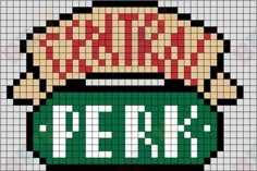 a pixellated image of a sign with the word park on it's side