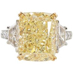 10 carat Fancy Yellow GIA Diamond Ring For Sale at 1stDibs | 10 carat yellow diamond ring, 10 carat yellow diamond, yellow diamond 10 carat price Luxury Yellow Jewelry With Pave Setting, Yellow Diamond Ring, Diamond Solitaire Earrings, Ring Rosegold, Yellow Diamonds, Yellow Diamond Rings, Solitaire Earrings, Ringe Gold, Best Jewelry Stores