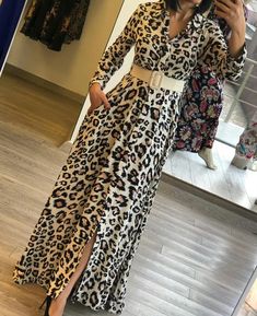 Animal Print Dresses Elegant, Long Sleeve Chiffon Dress, African Wear Dresses, Dressy Casual Outfits, Over 60 Fashion, Linen Fashion, African Fashion Women Clothing, Muslim Fashion Dress, Boutique Dress Designs