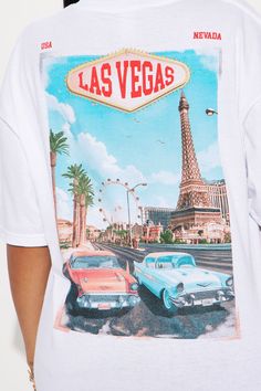 Available In White. Tshirt Crew Neck Short Sleeve Front and Back Screen Disclaimer: Due To The Screen Printing Process A Difference In Saturation May Occur. Each Garment Is Unique. 100% Cotton Imported | Viva Las Vegas Oversized Tee Shirt in White size XL by Fashion Nova Oversized Tee Shirt, Screen Printing Process, Oversized Tee, White Fashion, White Tshirt, Printing Process, Fashion Nova, Tee Shirt, Las Vegas