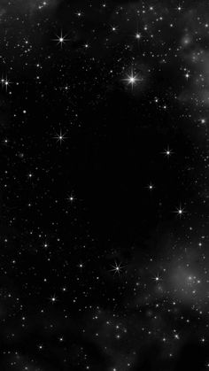 black and white photograph of stars in the night sky