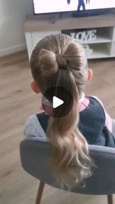 Hairstyles For 3 Year Girl, How To Make A Bow With Your Hair, How To Make A Bow In Your Hair, Easy Hairstyles For Kids With Short Hair, Easy Hairstyles For Toddler Girls Ideas, Girls Bow Hairstyles, How To Make A Bow With Hair, Fun Girls Hairstyles