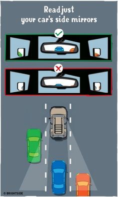 an overhead view of cars driving down the road with traffic lights on and signs indicating where to go