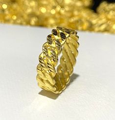 Vintage 24K .999 Pure Gold Diamond cut Band Ring...Marked .999 ...Weights 2.1grams...Measure of band 5.8MM ...Size 6.5...It's in very good condition. Stackable Gold Band Rings, Stackable Band Gold Rings, Gold Bands Tarnish Resistant, Gold Tarnish Resistant Round Band, Tarnish Resistant Gold Round Bands, Gold Tarnish-resistant Round Bands, Luxury Gold Band Rings, Gold Bands With Diamond Cut, Gold Bands With Diamond Cut For Anniversary