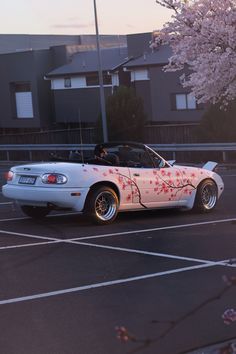 Miata Miata Wallpaper, Cherry Blossom Car, Mx5 Miata, Lovely Car, Mazda Mx5 Miata, Miata Mx5, Car Inspiration