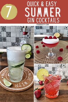 the 7 quick and easy summer gin cocktails