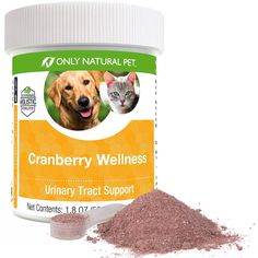 Only Natural Pet Cranberry Wellness Antioxidant Powder for Dogs and Cats - Nutritional Berry Powder Supplement for Urinary Tr Bladder Stones, Cranberry Powder, Urinary Tract Health, Cranberry Extract, Pet Supplements, Alkaline Diet