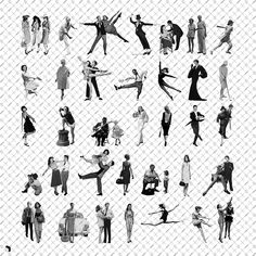 Cutout Black & White Performance PSD | Toffu Co People Architecture Photoshop, Cut Out People, Black And White People, Interior Architecture Drawing, Architecture Concept Diagram