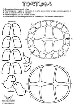 the instructions for how to make a tortoise shell with pictures and text on it