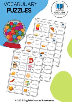 the printable word family puzzles for kids to practice reading and spelling words in english