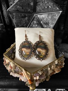 Ophelia by Millais Earrings - Etsy Van Gogh Almond Blossom, Weird Jewelry, Layered Rings, Funky Jewelry, Delicate Earrings, Earrings Photo, Photo Props, Beautiful Jewelry, Jewelry Earrings Dangle