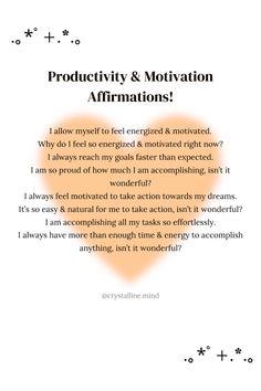 an orange heart with the words product & motivation affirmations