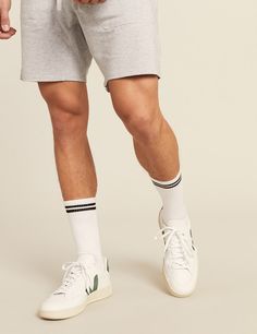 Men_s-Striped-Cushioned-Crew-Socks-White-w-Black-Front-2.jpg Casual Breathable Activewear, Sporty Sweat-resistant Socks For Sports, Casual Moisture-wicking Running Socks, Casual Comfortable Anti-odor Socks, Athleisure Anti-odor Socks For Workout, Casual Sweat-resistant Running Socks, Gray Casual Activewear Sweat Resistant, Casual Gray Sweat-resistant Activewear, Sweat Resistant Athleisure Socks For Gym