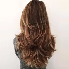 Haircut Long Layers, V Cut Hair, Layered Thick Hair, Haircut Selfie, Photo Hijab, Layered Haircuts For Women, Haircuts For Long Hair With Layers