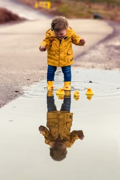 Teddy Photos, Photo Water, Mommy And Me Photo Shoot, Rain Pictures, Rain Photo, Toddler Photos, Water Reflection, Rubber Ducks