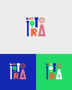 the logo for an art studio with colorful letters and numbers on it's sides