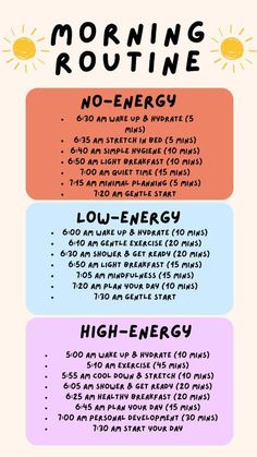 Discover an easy morning routine to boost productivity and set a positive tone for your day. Start with these quick habits for a focused, energized morning. ☕🌿 #MorningRoutine #ProductiveMorning #DailyHabits #HealthyRoutine #MorningMotivation #WellnessJourney #SelfCareMorning #StartYourDayRight #RiseAndShine Routines For Different Energy Levels, Morning Routine To Do List, Positive Morning Routine, Productive Day Plan, Morning Meditation Routine, Morning Routine Productive Motivation, Morning Routine Inspiration, Low Dopamine Morning Routine, Morning Energy Drink