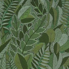 an image of green leaves on a wallpaper pattern in the style of art nouveauism