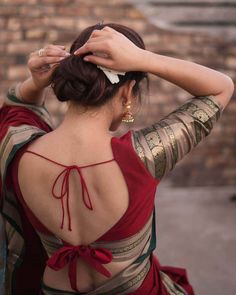 ब्लाउज बैक नेक डिजाइन, Red Blouse Design, Cotton Blouse Design, Blouse Designs Catalogue, Latest Blouse Designs Pattern, Traditional Blouse Designs, Backless Blouse Designs, New Saree Blouse Designs, Latest Model Blouse Designs