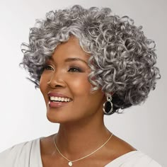 Bouncy Layers, Grey Hair Wig, Grey Curly Hair, Gorgeous Gray Hair, Beautiful Gray Hair, Spiral Curls, Natural Gray Hair, Short Grey Hair, Short Curly Wigs