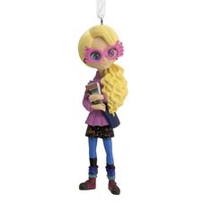 Ward off wrackspurts all season long with this fun Luna Lovegood Christmas tree ornament. Fans will love this anime-inspired stylized design of Harry Potter's friend wearing her spectrespecs glasses and holding a copy of The Quibbler. Hallmark Ornaments are a great way to commemorate hobbies, life events and individual interests in entertainment, sports and more. Each festive and collectible ornament is perfect for sharing with family and friends. Color: Multicolor. The Quibbler, Harry Potter Ornament, Harry Potter Luna, Harry Potter Ornaments, Harry Potter Friends, Harry Potter Luna Lovegood, Luna Lovegood, Hallmark Ornaments, Christmas Tree Ornament