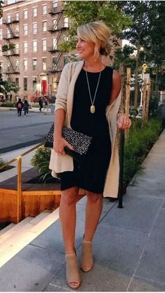 Chicos Fashion, Black Dress Outfits, Office Outfit